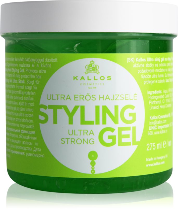 Kallos KJMN Ultra Strong Styling Gel gel foarte puternic pentru păr 275 ml