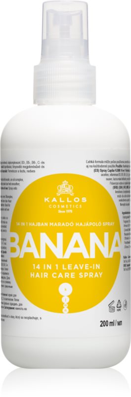 Kallos KJMN Professional Banana spray care nu necesita clatire pentru păr 200 ml