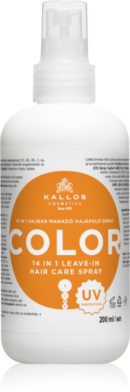 Kallos KJMN Color spray care nu necesita clatire cu SPF 200 ml