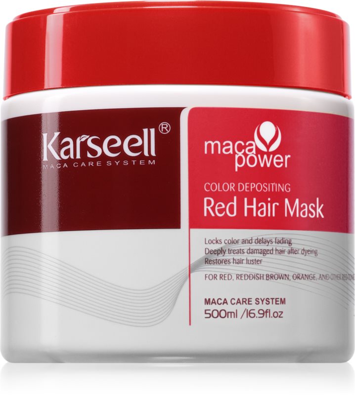 Karseell Color Depositing Red Hair Mask masca pentru a evidentia culoarea parului 500 ml