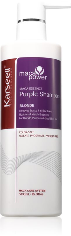 Karseell Purple Shampoo sampon violet neutralizeaza tonurile de galben 500 ml