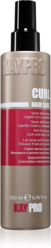 Kaypro Curl Hair Care Anti-Frizz Spray ingrijire leave-in pentru par ondulat si cret 200 ml