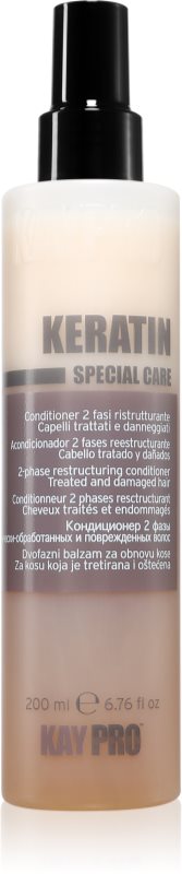 Kaypro Keratin 2 Phase Restructiring Conditioner ingrijire leave-in pentru par usor de pieptanat 200 ml