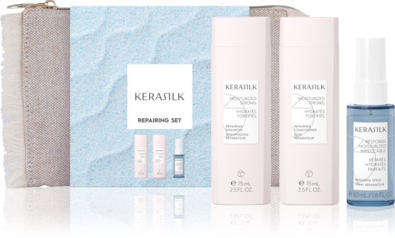 KERASILK Essentials Repairing Set Seturi pentru voiaj pentru păr uscat și deteriorat