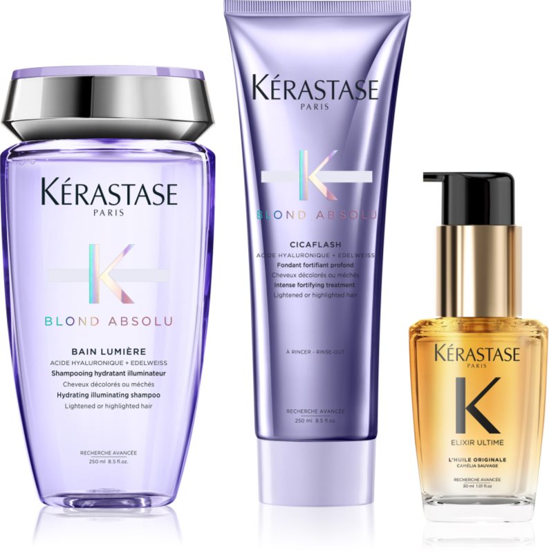 Kérastase Blond Absolu + Elixir Ultime ambalaj economic pentru par blond