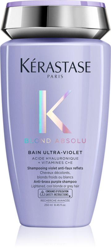 Kérastase Blond Absolu Bain Ultra-Violet șampon de baie pentru păr în nuanțe reci de blond, decolorat sau șuvițat 250 ml
