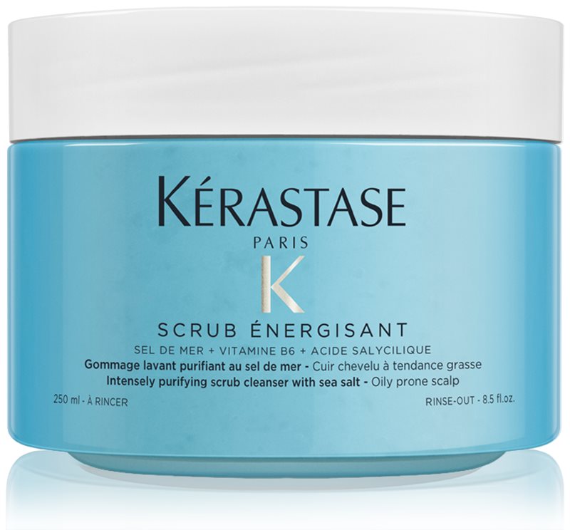 Kérastase Fusio Scrub Énergisant exfoliant de curățare pentru un scalp seboreic 325 g