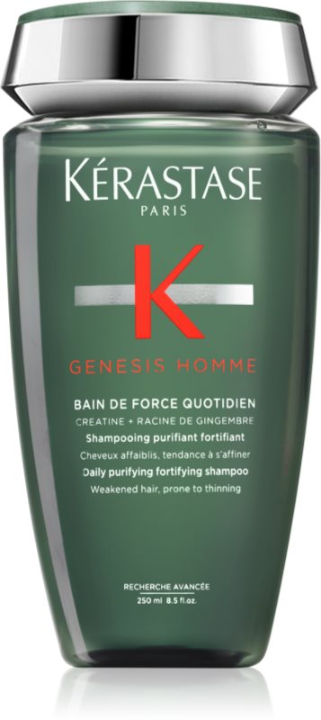 Kérastase Genesis Homme Bain de Force Quotiden Sampon pentru curatare si hranire a parului pentru părul slab cu tendință de cădere pentru bărbați 250 ml