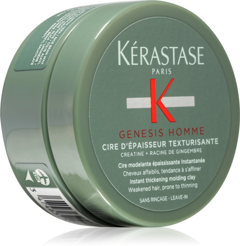 Kérastase Genesis Homme Cire D'Épaisseur Texturisante pastă modelatoare pentru par fin si subtiat pentru bărbați 75 ml