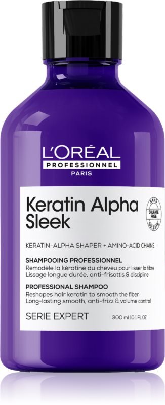L’Oréal Professionnel Serie Expert Keratin Alpha Sleek șampon pentru un aspect neted al părului