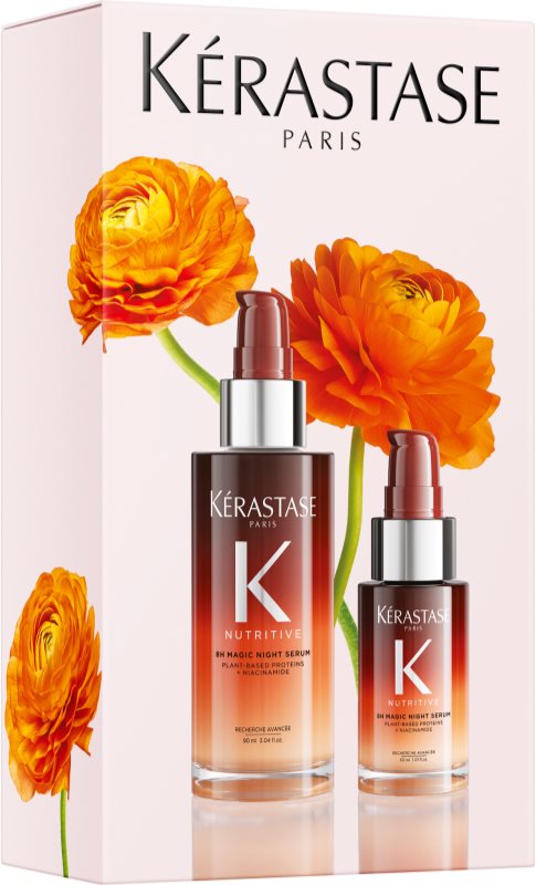 Kérastase Nutritive 8H Magic Night Serum set cadou pentru par uscat