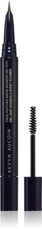 Kevyn Aucoin True Feather Brow Marker Gel Duo creion pentru sprancene cu pensula