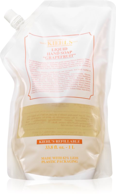 Kiehl's Liquid handsoap Grapefruit săpun antibacterial pentru toate tipurile de piele Refil Refill 1000 ml