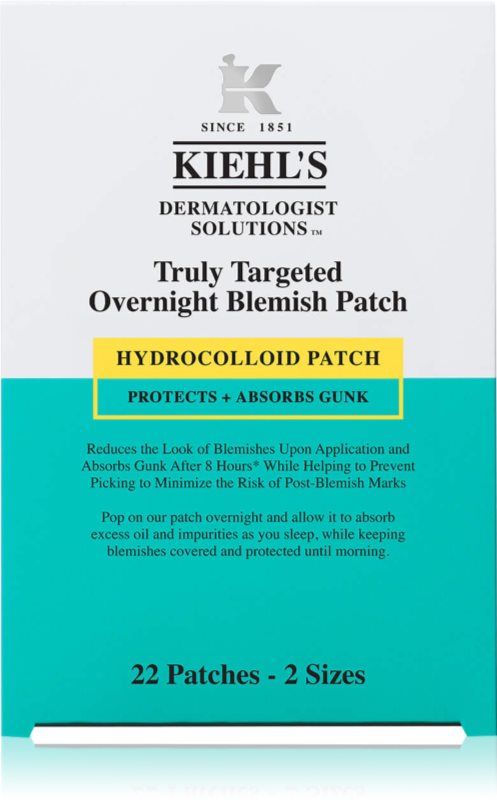 Kiehl's Truly Targeted Overnight Blemish Patch plasturi pentru piele problematică pentru femei 22 buc