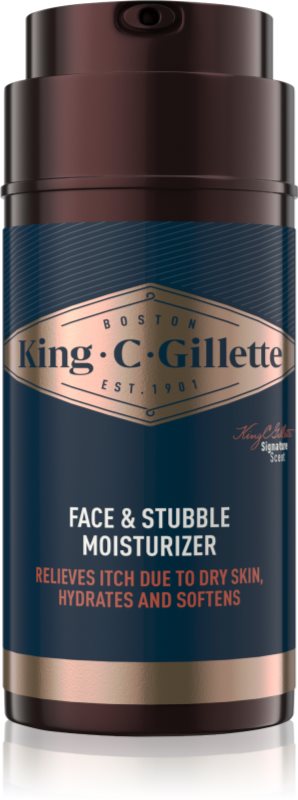 Gillette King C. Face & Stubble Moisturizer cremă hidratantă pentru față și barbă pentru barbati 100 ml