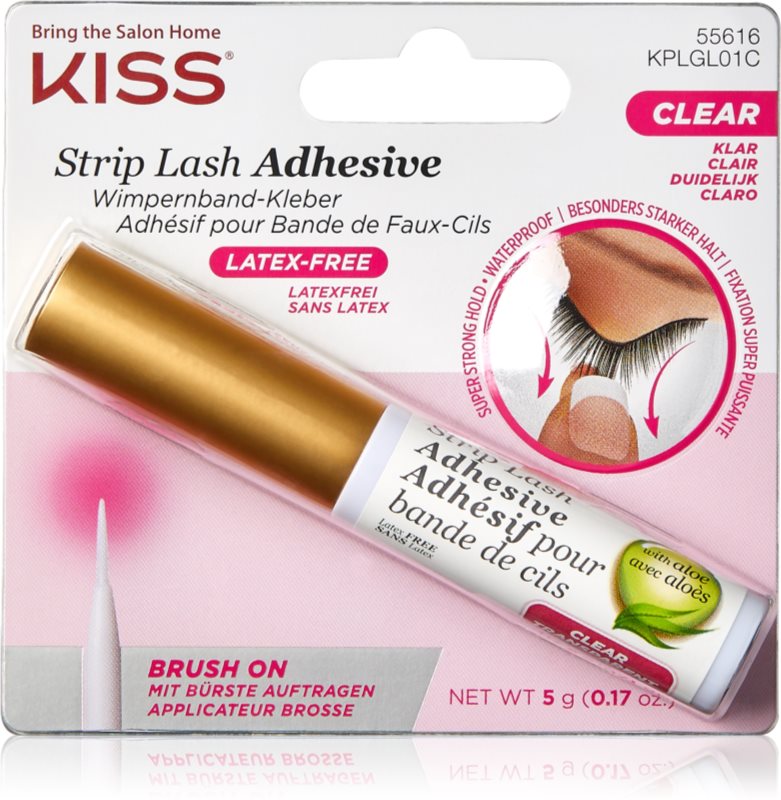 KISS Strip Lash Adhesive clei transparent pentru gene false 5 g