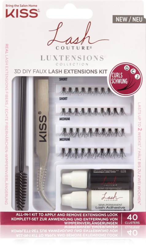KISS Lash Couture LuXtensions set de instrumente pentru aplicarea genelor false 40 buc