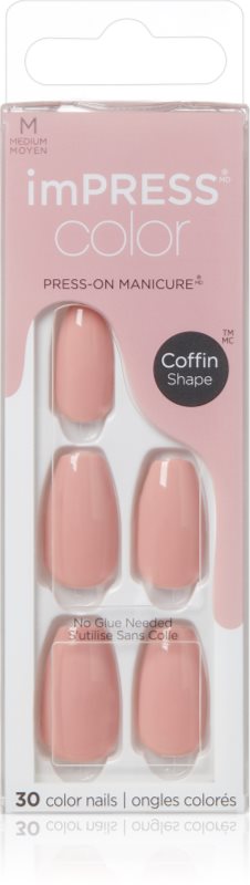 KISS imPRESS Color Medium unghii artificiale Sumptuous 30 buc