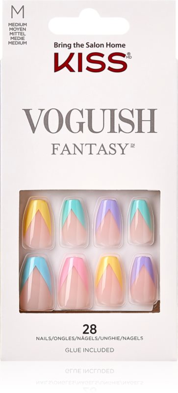 KISS Voguish Fantasy Candies unghii artificiale mediu 28 buc