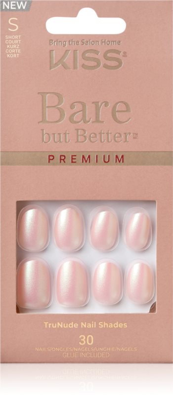 KISS Bare But Better Premium unghii artificiale Mocha 30 buc