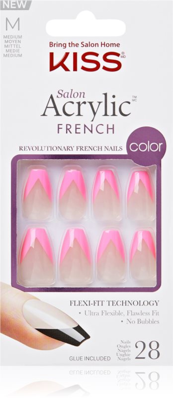 KISS Acrylic French Color unghii artificiale