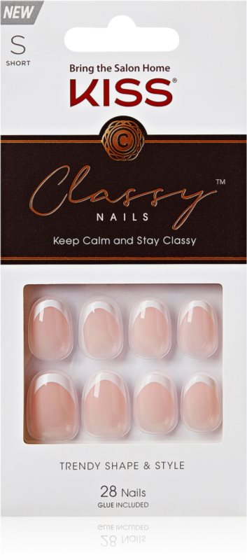 KISS Classy Nails Keep Calm and Stay Classy unghii artificiale 28 buc