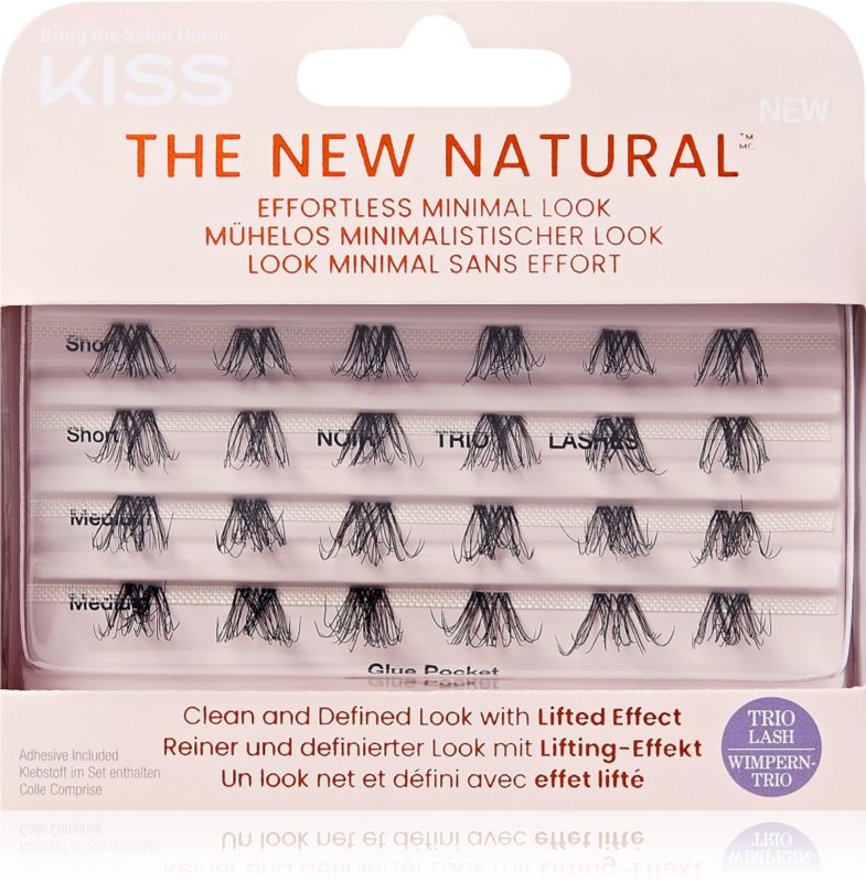 KISS The New Natural Effortless Minimal Look pachet cu gene fără noduri autoadezive