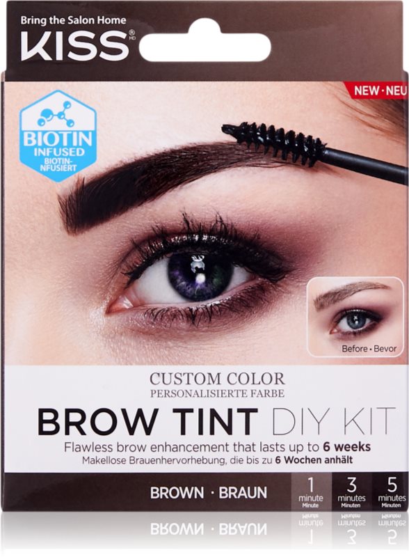 KISS Brow Tint DIY Kit culoare pentru sprancene