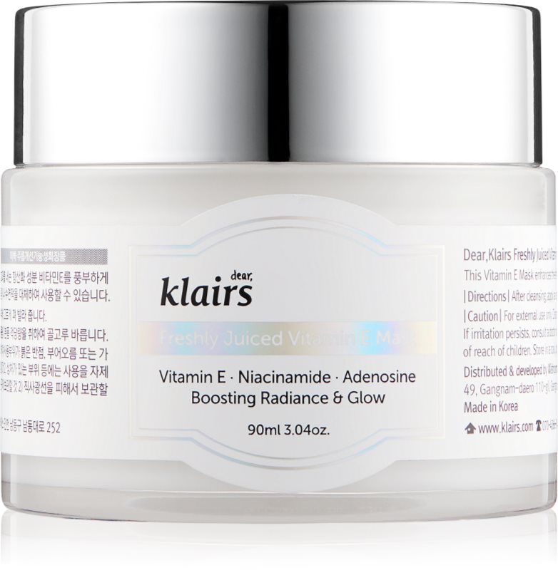 Dear Klairs Freshly Juiced Vitamin E Mask masca faciala hidratanta cu vitamina E 90 ml