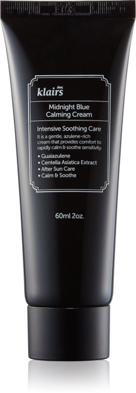 Klairs Midnight Blue Calming Cream crema cu efect calmant dupa expunere la soare pentru piele sensibila si inrosita 60 ml