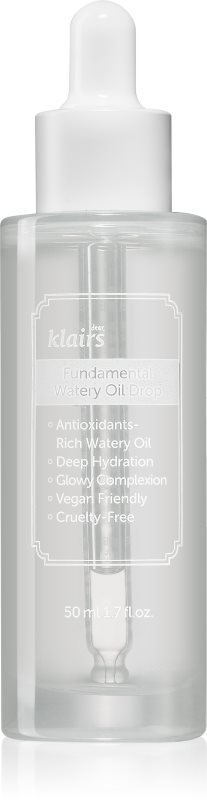 Klairs Fundamental Watery Oil Drop ser uleios antioxidant, pentru față 50 ml