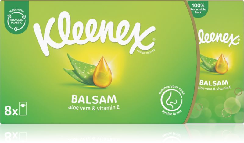 Kleenex Balsam BalmCare batiste de hârtie 8x9 buc