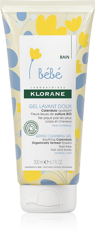 Klorane Bébé Calendula Gel de curatare delicat pentru nou-nascuti si copii