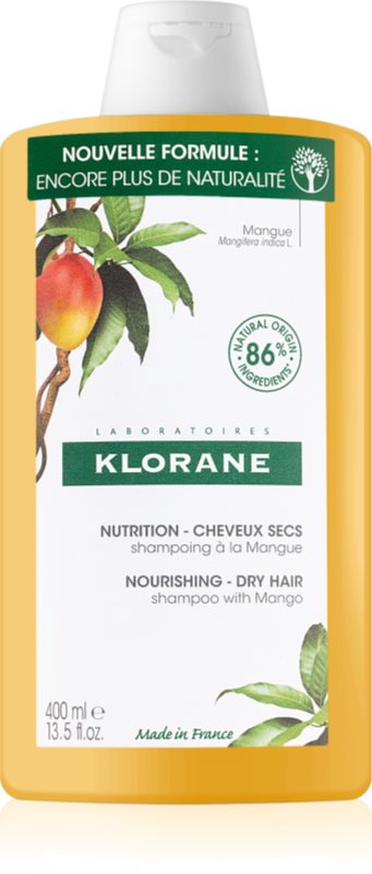Klorane Mango Nourishing Shampoo Dry Hair șampon intens hrănitor pentru par uscat 400 ml