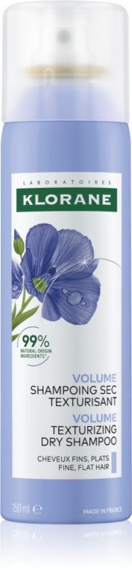 Klorane Flax Fiber șampon uscat pentru par fin 150 ml