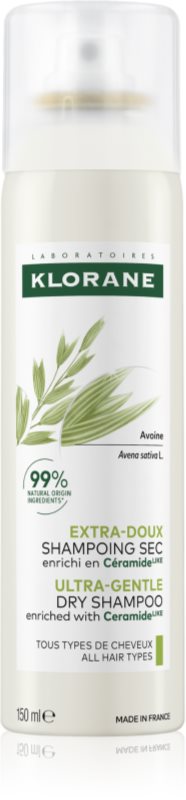 Klorane Oat șampon uscat delicat cu ceramide