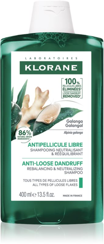 Klorane Galanga șampon hidratant anti-mătreață 400 ml