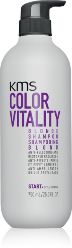 KMS Color Vitality Blonde Shampoo sampon hranitor pentru parul blond cu suvite 750 ml