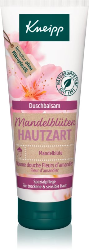 Kneipp Almond Blossom gel calmant pentru dus pachet pentru calatorie 75 ml
