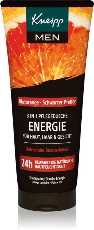 Kneipp Men Energy gel de curatare 3 in 1 pentru față, corp și păr 200 ml