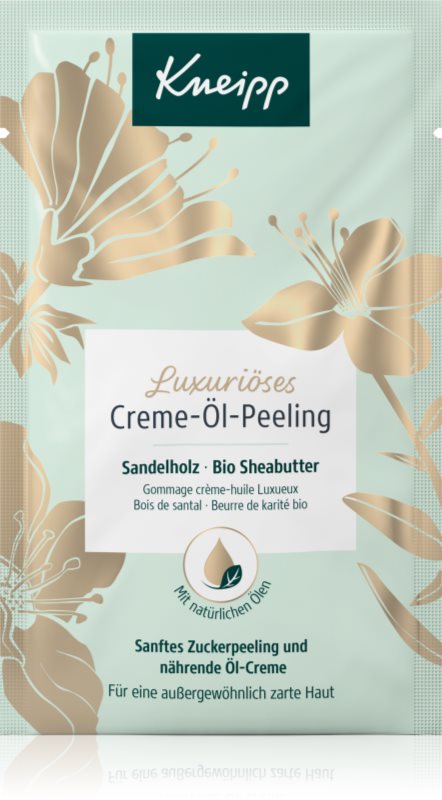 Kneipp Luxurious Sheabutter exfoliant pentru corp unt de shea Sandalwood & Bio Sheabutter 40 ml