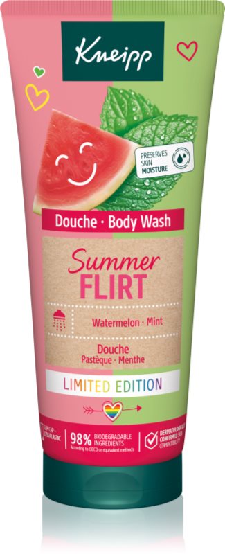Kneipp Summer Flirt gel de duș Watermelon & Mint 200 ml