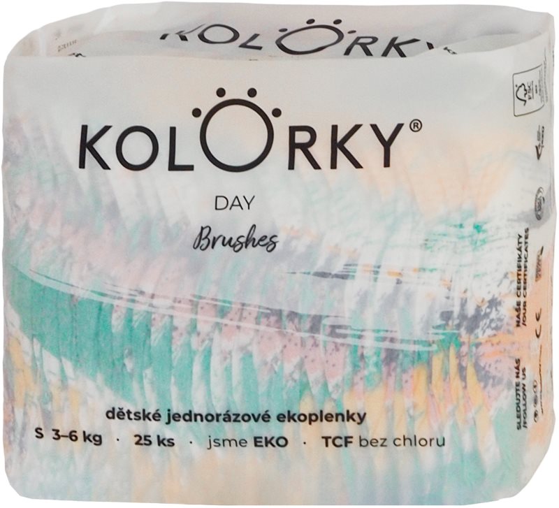 Kolorky Day Brushes scutece ECO de unică folosință