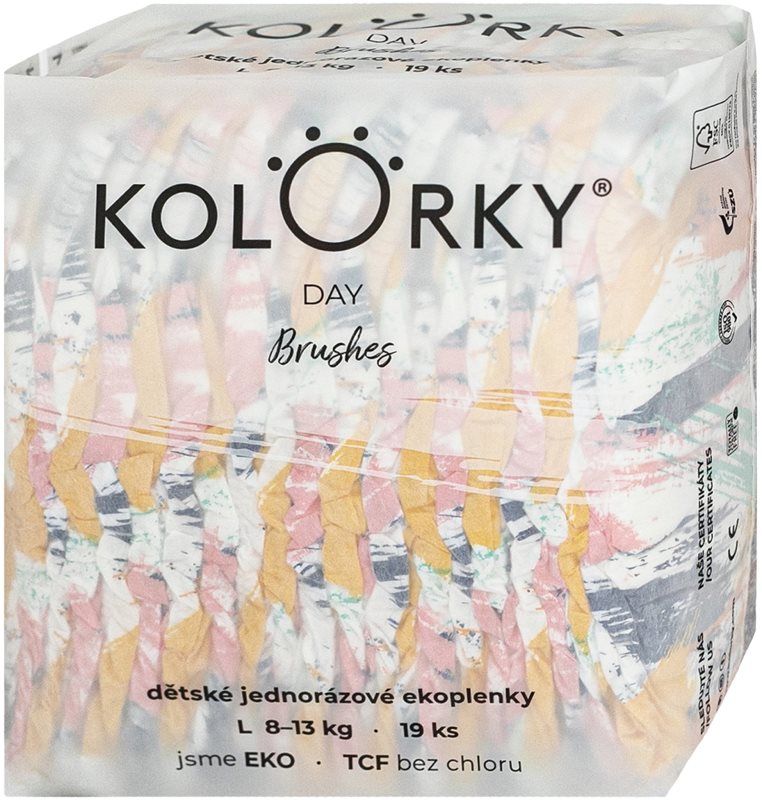 Kolorky Day Brushes scutece ECO de unică folosință