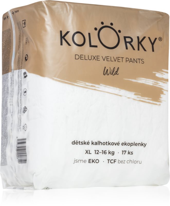 Kolorky Deluxe Velvet Pants Wild scutece de unică folosință tip chiloțel