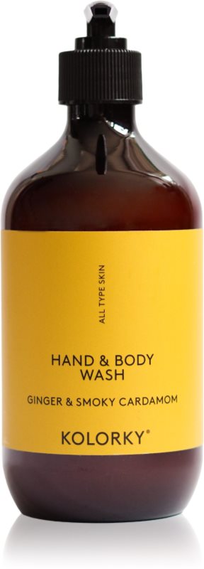 Kolorky Hand & Body Wash gel de curățare pentru maini si corp Ginger & Smoky Cardamom 490 ml
