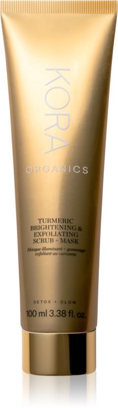 KORA Organics Turmeric Brightening & Exfoliating Scrub + Mask masca si peeling