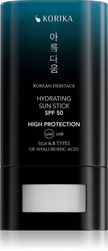 KORIKA Korean Heritage Silk & 8 Types of Hyaluronic Acid Hydrating Sun Stick SPF 50 stick de protecție solară SPF 50 20 g