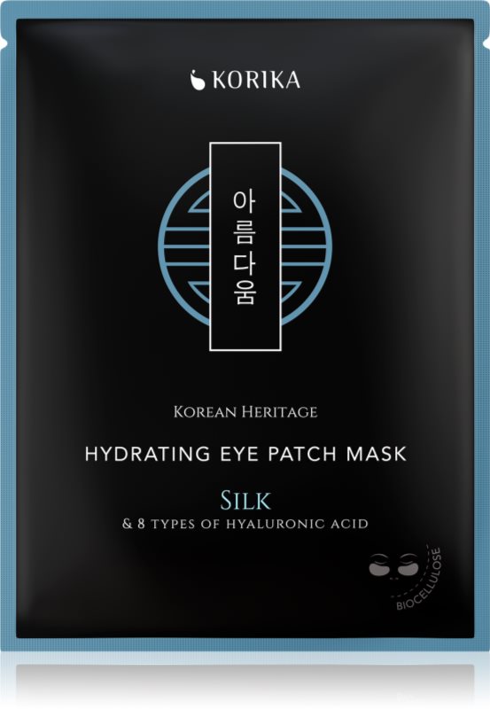 KORIKA Korean Heritage Silk & 8 Types of Hyaluronic Acid Hydrating Eye Patch Mask masca hidratanta zona ochilor 2 buc
