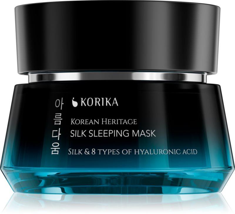 KORIKA Korean Heritage Silk & 8 Types of Hyaluronic Acid Silk Sleeping Mask masca hidratanta si hranitoare pentru noapte 50 ml